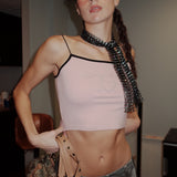 Regina Rhinestone Crop Cami Top