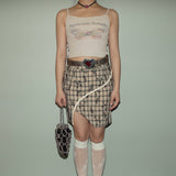 Khaki butterfly camisole