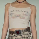 Khaki butterfly camisole