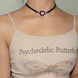 Khaki butterfly camisole