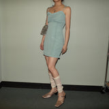 Blue Polka Dot Cami Dress