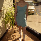 Blue Polka Dot Cami Dress