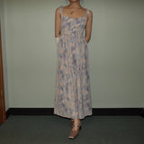 Floral Print Tie-Strap Dress