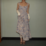 Floral Print Tie-Strap Dress
