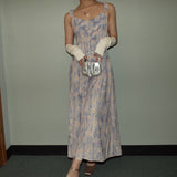 Floral Print Tie-Strap Dress