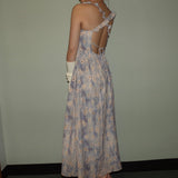 Floral Print Tie-Strap Dress