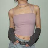 Pink Cross-strap top