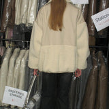 Splice Faux Lambswool Coat