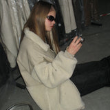 Splice Faux Lambswool Coat