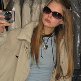 Splice Faux Lambswool Coat