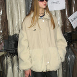 Splice Faux Lambswool Coat