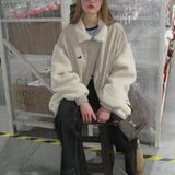 Splice Faux Lambswool Coat