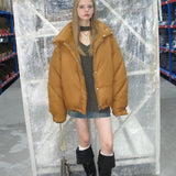 Yellow Puffer Down Jacket