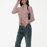 Zip-up Cardigan