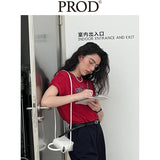 Pure Idea Graphic Basic T-Shirt / Red