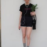 PR Nour Basic T-Shirt / Black