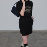 Lighting Basic Short Sleeve T-Shirt / Black