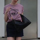 Lighting Basic T-Shirt / Mauve
