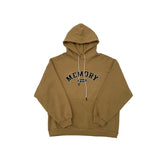 Loose Fit Memory Letters Hoodie / Mustard Yellow