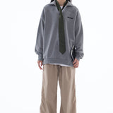 Regular Fit Collared Jumper / Gray
