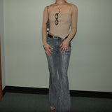 Rhinestone-embellished Jeans