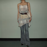 Rhinestone-embellished Jeans