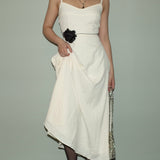 White Floral Long Dress