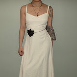 White Floral Long Dress
