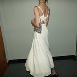 White Floral Long Dress