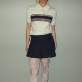 Navy Blue Schoolgirl Pleated Skorts