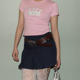 Navy Blue Schoolgirl Pleated Skorts