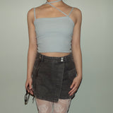 Detachable Two-piece Denim Skirts