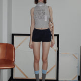 Puppy Sigh Turtleneck Tank Top