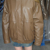 Faux Leather Winter Jacket