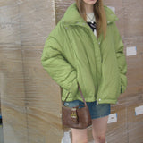 Green Puffer Down Jacket