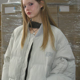 Light Gray Puffer Jacket