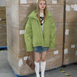 Green Puffer Down Jacket