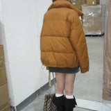 Yellow Puffer Down Jacket