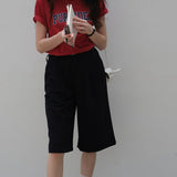 Pure Idea Graphic Basic T-Shirt / Red