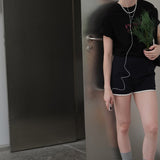 PR Nour Basic T-Shirt / Black