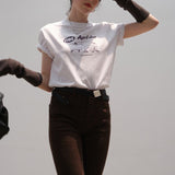 1786 April Day Basic T-Shirt / White