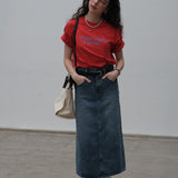 Tran'Quille La Mer Boxy T-Shirt / Red