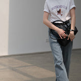 1986 Skateboard Club - Cat Basic Short Sleeve T-Shirt / White