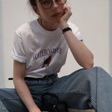 1986 Skateboard Club - Cat Basic Short Sleeve T-Shirt / White