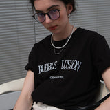 Bubble Lusion Basic Short Sleeve T-Shirt / Black
