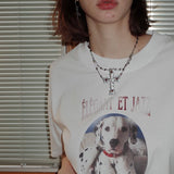 Antiqued Dalmatian Boxy T-shirt