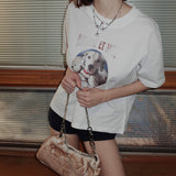 Antiqued Dalmatian Boxy T-shirt