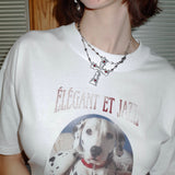 Antiqued Dalmatian Boxy T-shirt