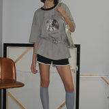 Antiqued Dalmatian Oversize T-shirt