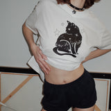 Black Cat Boxy T-shirt